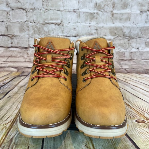 Mishansha Women's Brown High Top Warm Lined Winter Ankle Boots Size 40 (US 9.5) - Picture 2 of 9